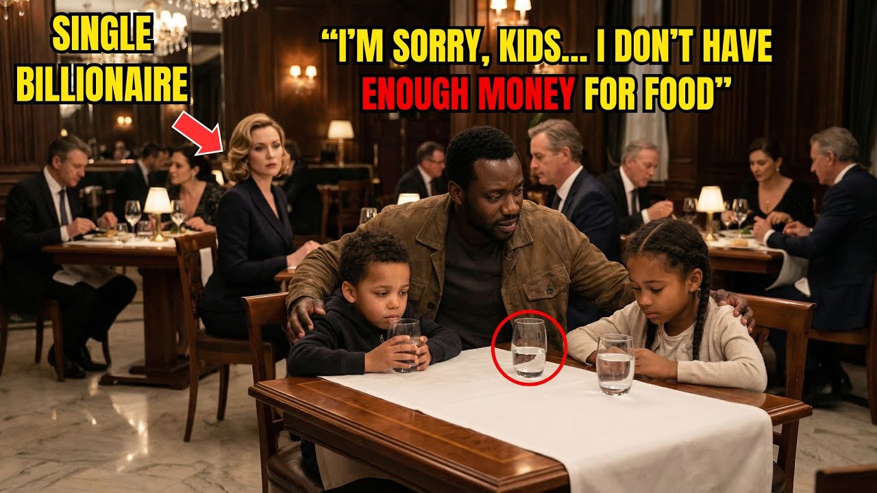 Billionaire Watches Single Dad Order Only Water for His Kids — What She Did Next Made Everyone Cry