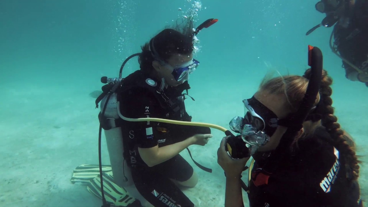 Scuba Diving - Full Equipment Swap Demonstration - PADI Dive Master Training