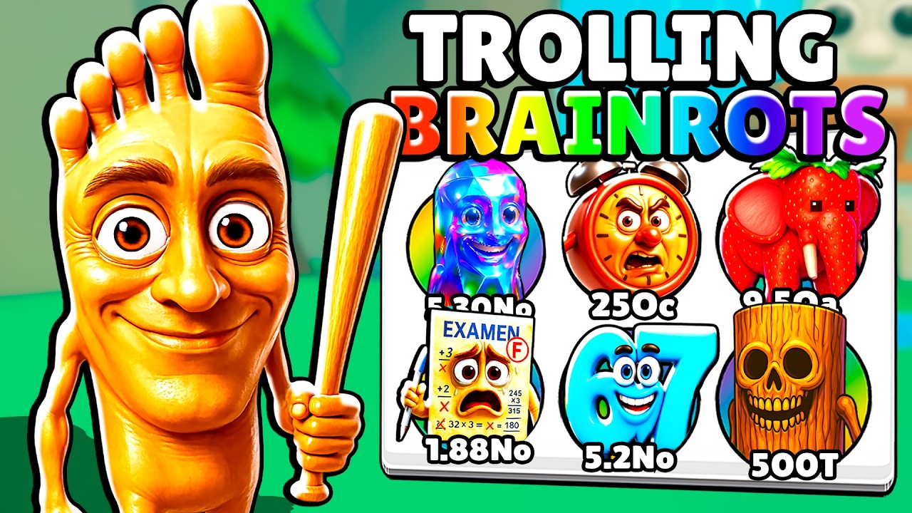 Начинаю сначала как НУБИК, но АДМИНЫ ТРОЛЛЯТ МЕНЯ... в Brainrot Evolution! (Roblox)
