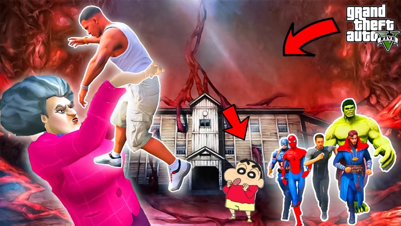 FRANKLIN AND SHINCHAN Fight With Scary Teacher in GTA 5 | PART 2 | GTA 5 TAMIL || KILLADI GAMING 2.0