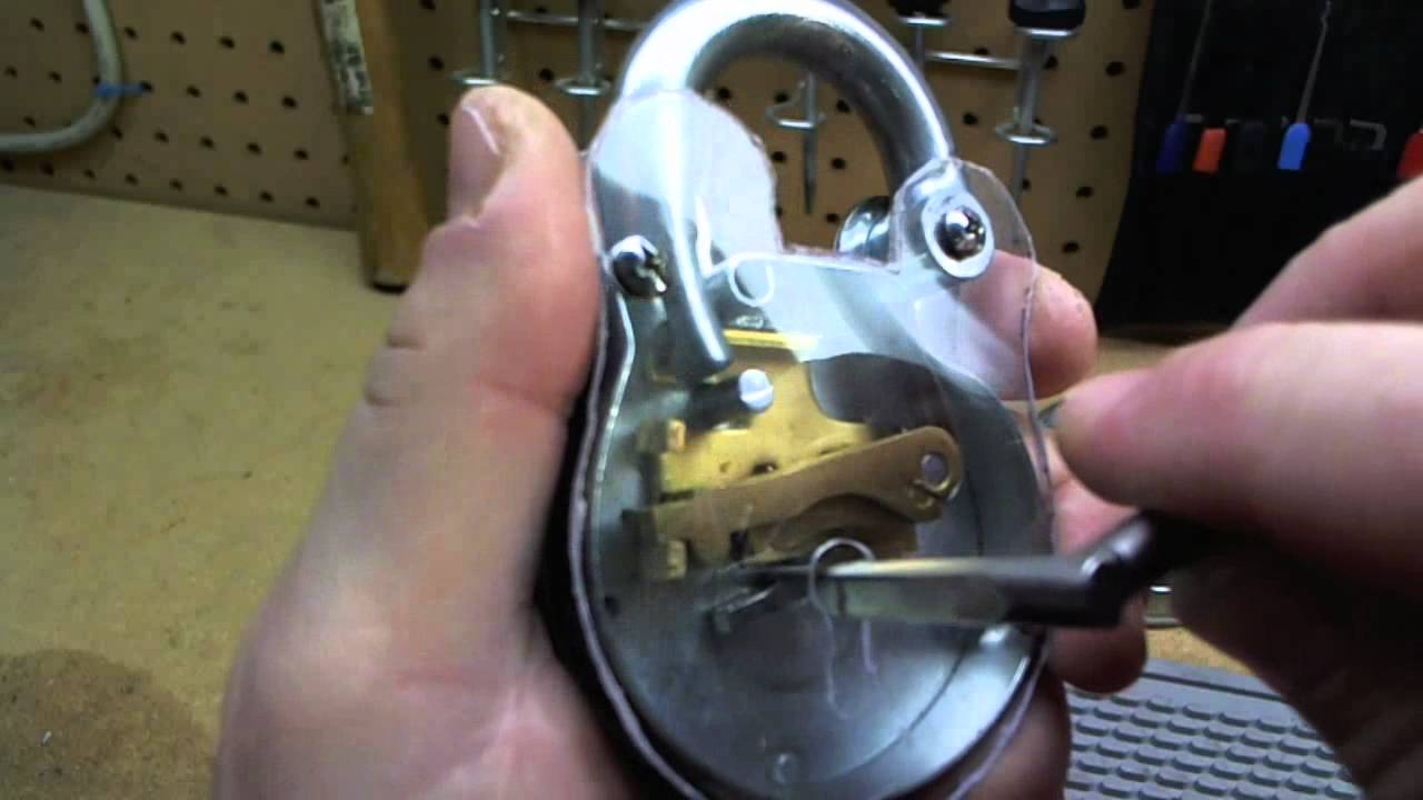 Ace 4 Lever Padlock Pick + Cutaway Lock