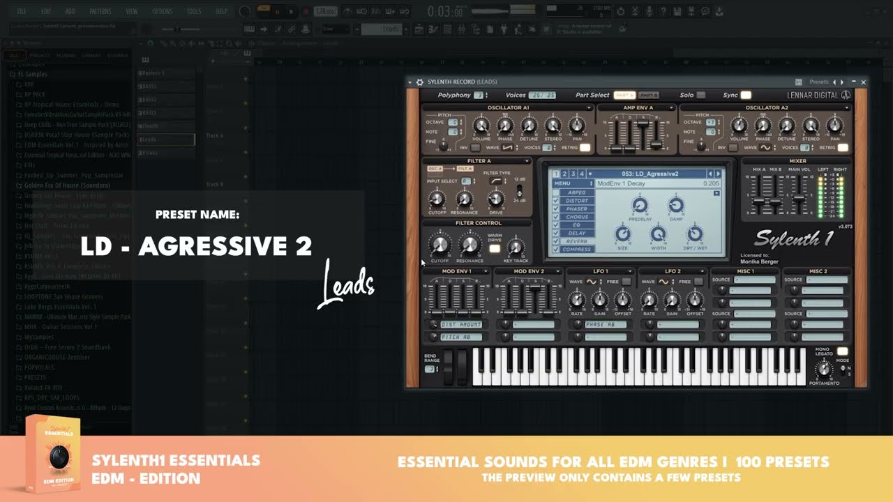 100 INSANE Sylenth1 Presets for EDM | Sound Preview