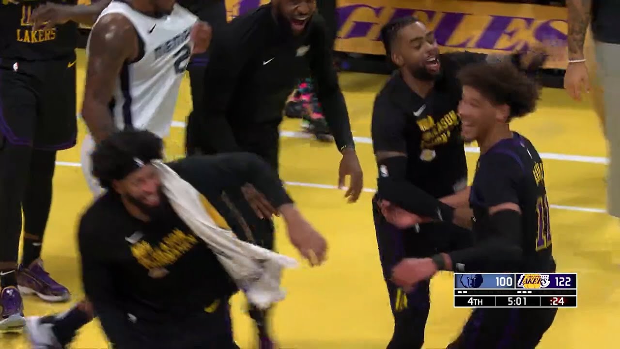 Jaxson Hayes' hyped with 5th dunk & turned the Lakers arena into a complete madness