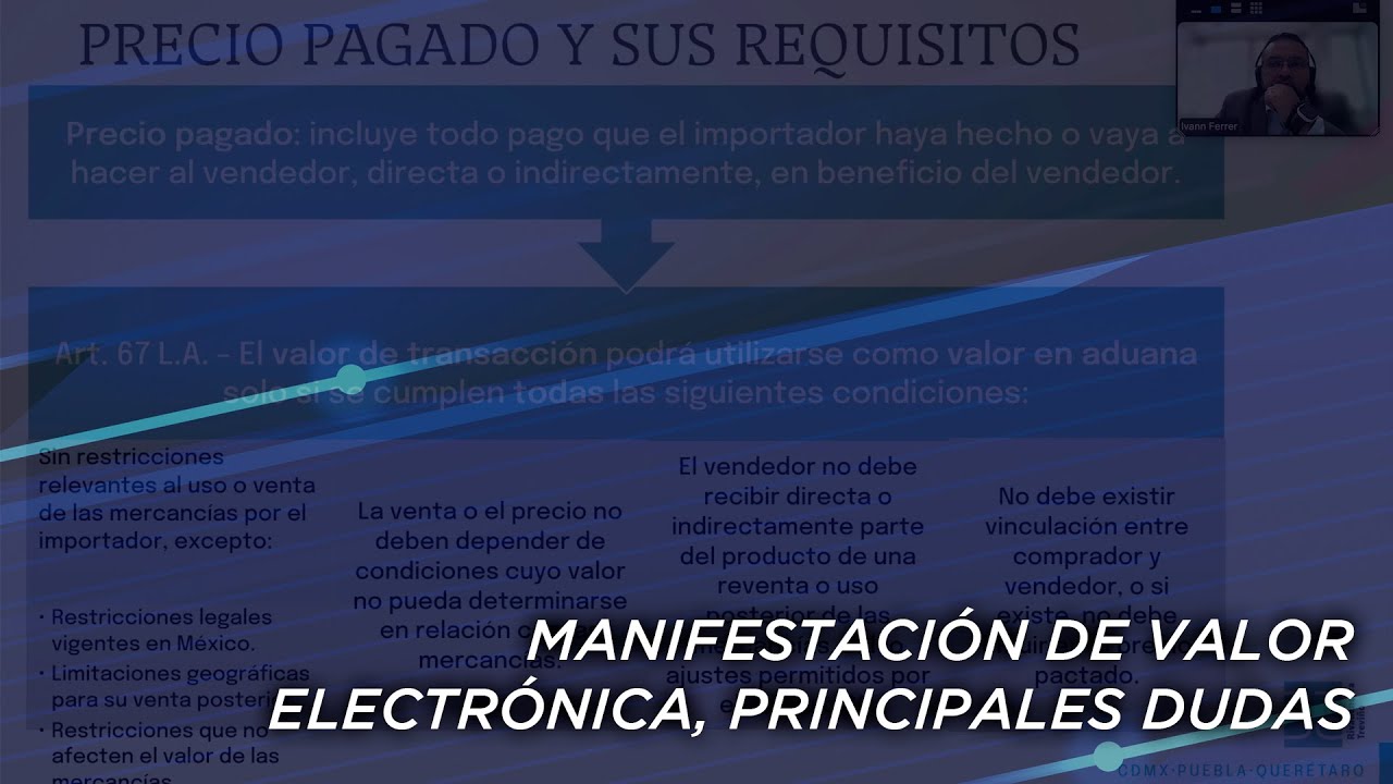 MANIFESTACIÓN DE VALOR ELECTRÓNICA, PRINCIPALES DUDAS | CLAUZ