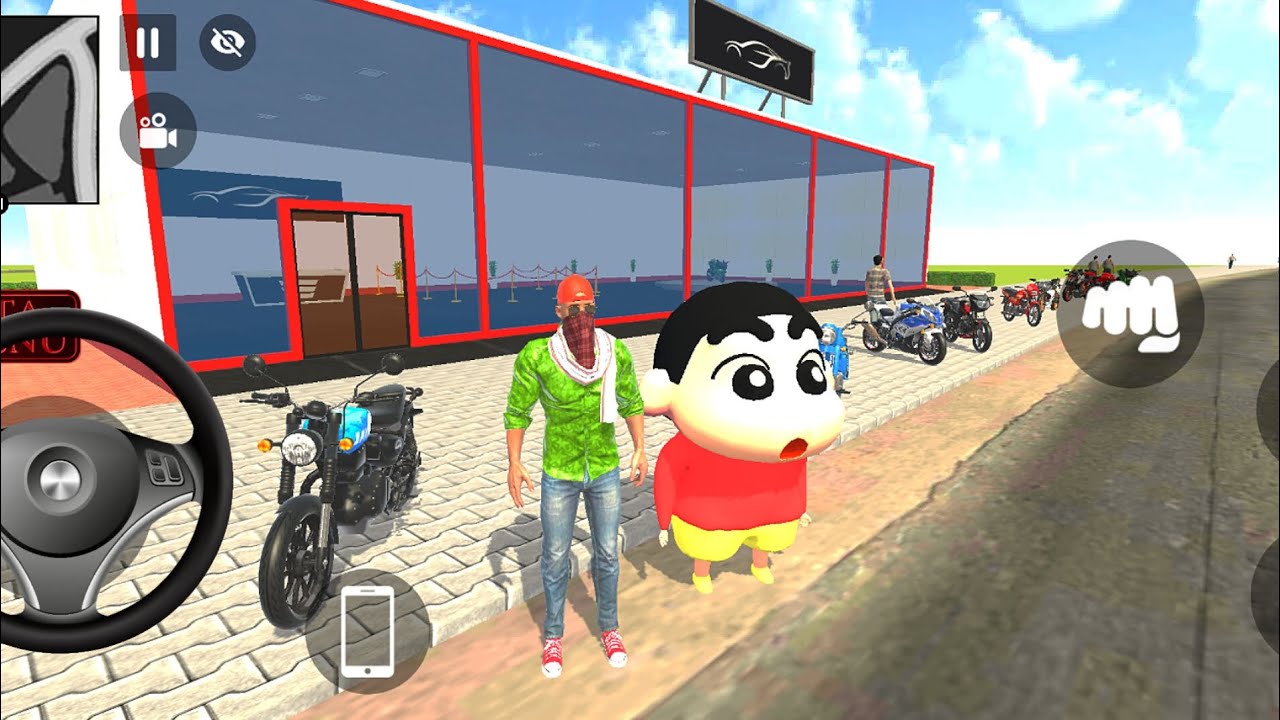 🤩Franklin Purchased All Bikes in Showroom For Shinchan 🔥🤑 Indian Theft Aura Simulator Game 🔥