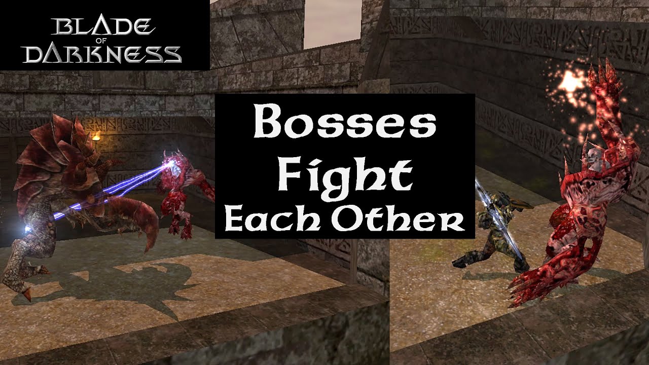 Blade of Darkness - Bosses Fight Each Other [NPC battles]