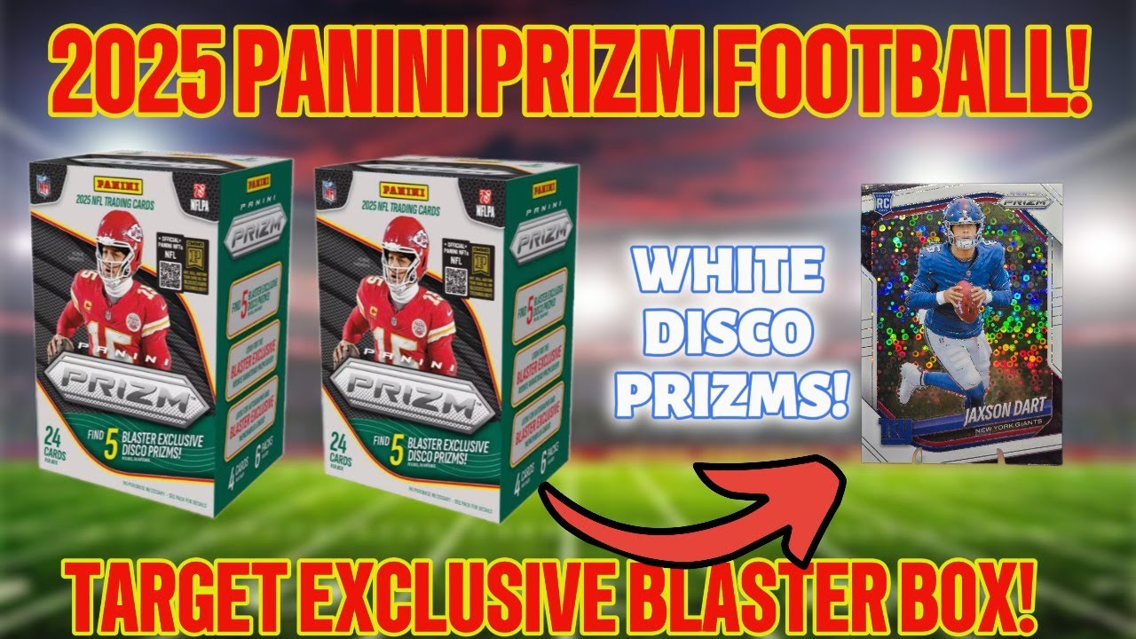 2025 PANINI PRIZM FOOTBALL TWO BLASTER BOX OPENING! WHITE DISCO PRIZMS🔥