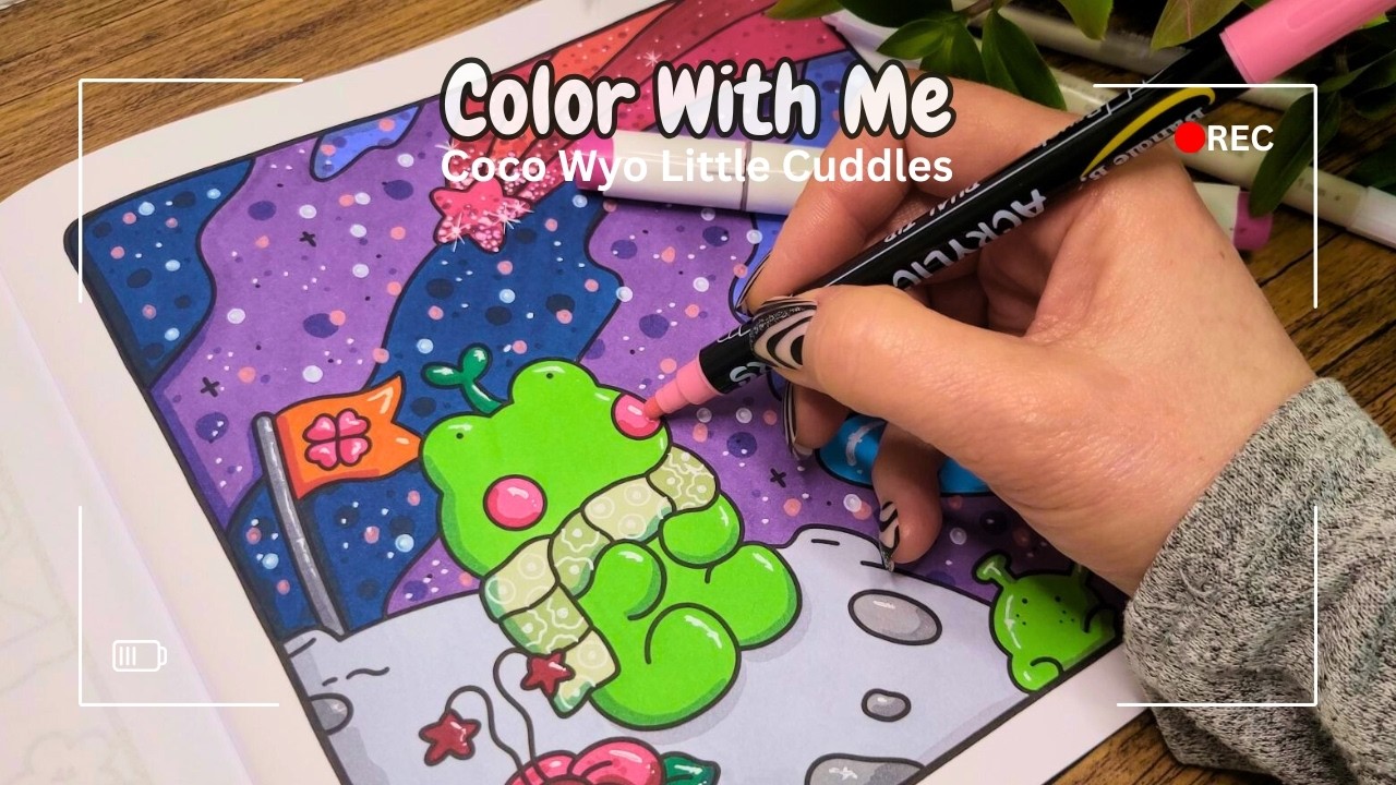 My New Favorite Way to Relax! | Coco Wyo Little Cuddles With Alcohol Markers