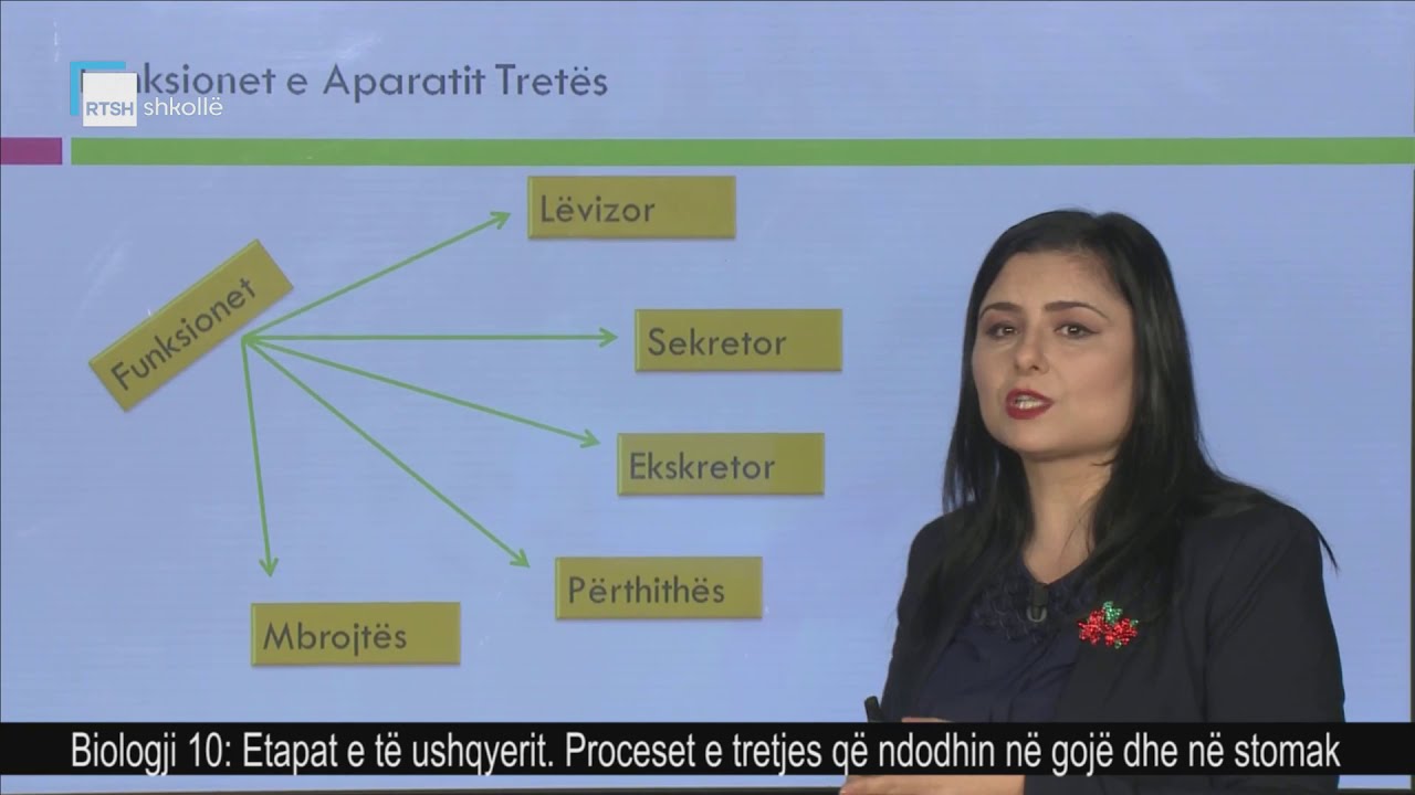 Biologji 10 - Etapat e të ushqyerit. Proceset e tretjes që ndodhin në gojë dhe në stomak.