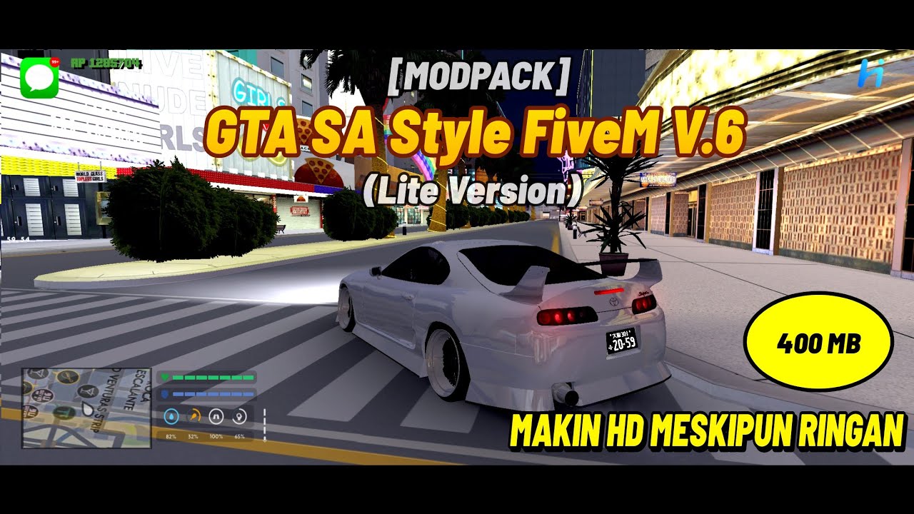 SHARE‼️MODPACK GTA STYLE FIVE V.6 (LITE VERSION) | LIGHTWEIGHT HD GRAPHICS FOR POTATO PHONES