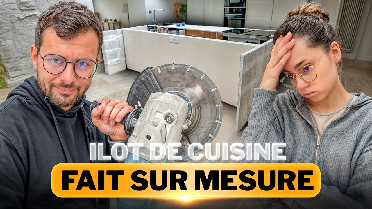 Fabrication d’un îlot en Siporex… et beaucoup de poussière ! rénovation maison