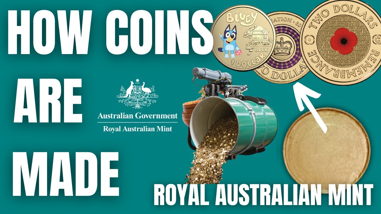 HOW COINS are Made at the Royal Australia Mint RAM $2 Coloured coins