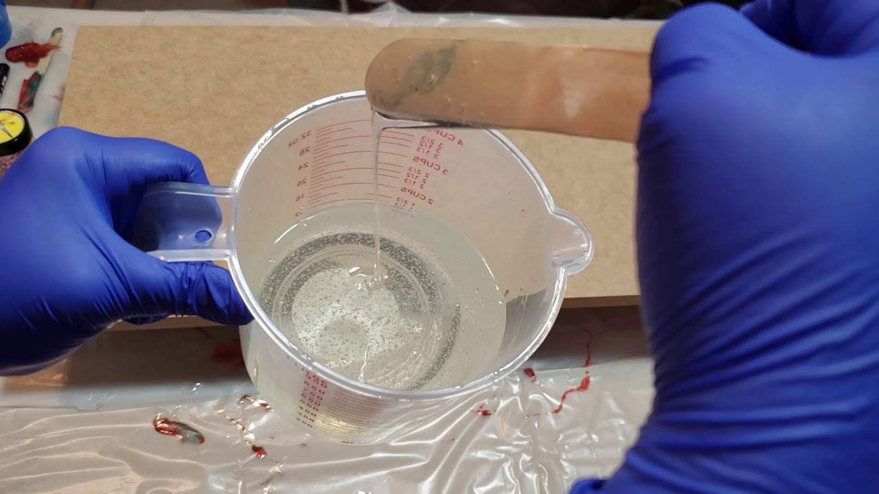 Resin Art Experimenting with Clear Resin & Unprimed MDF Board