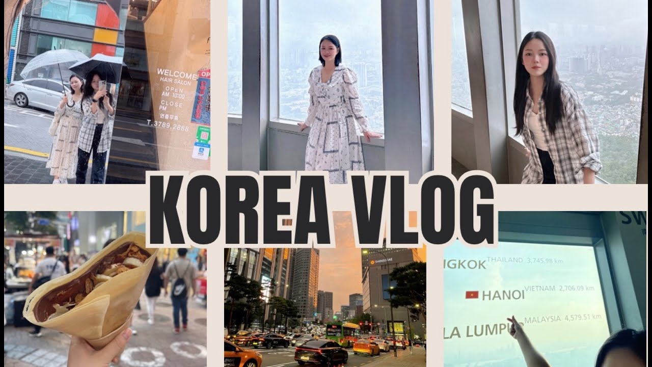 Korea Vlog: Tham quan tháp Namsan ngày mưa I Dạo phố Myeongdong & trở về Việt Nam