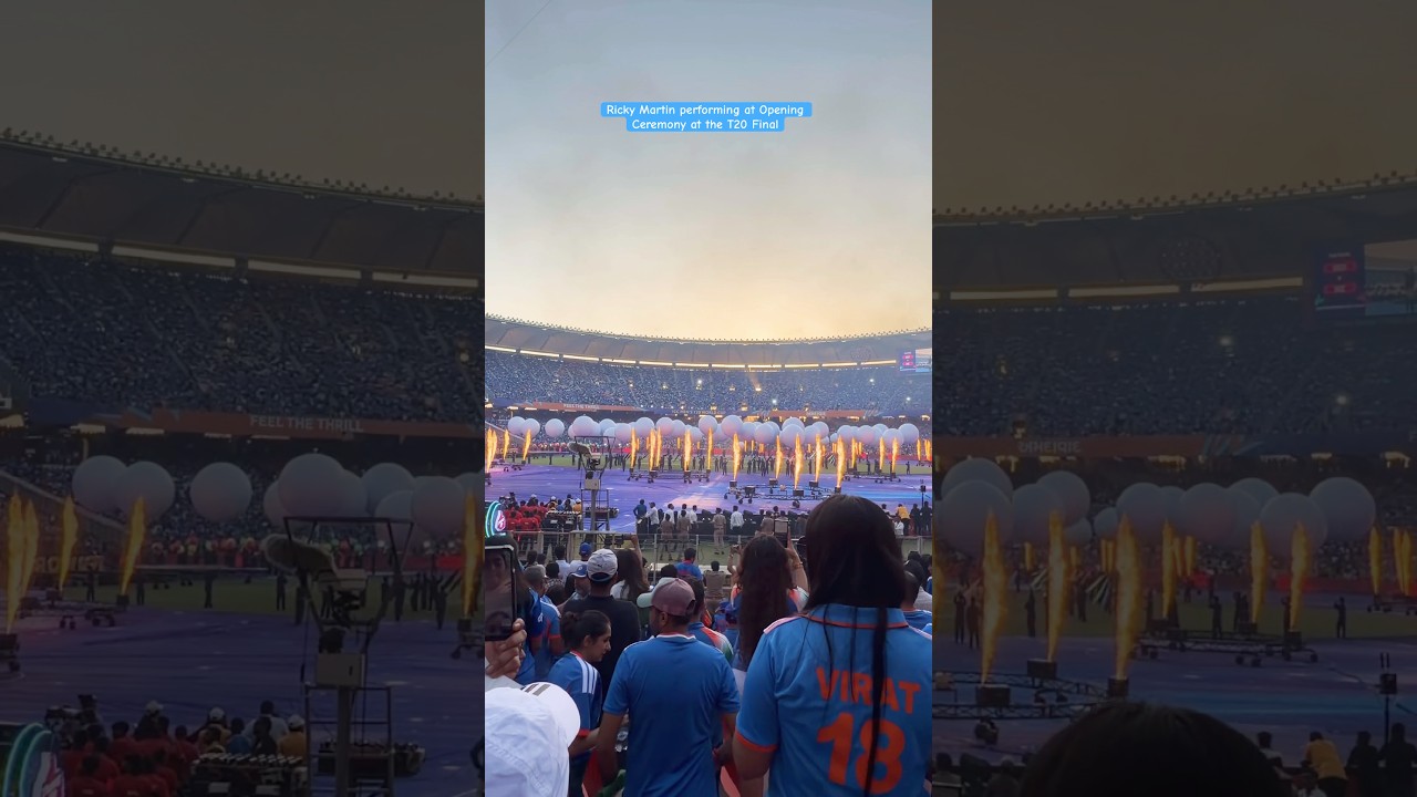Ricky Martin | T20 World Cup Opening ceremony | Indian Team