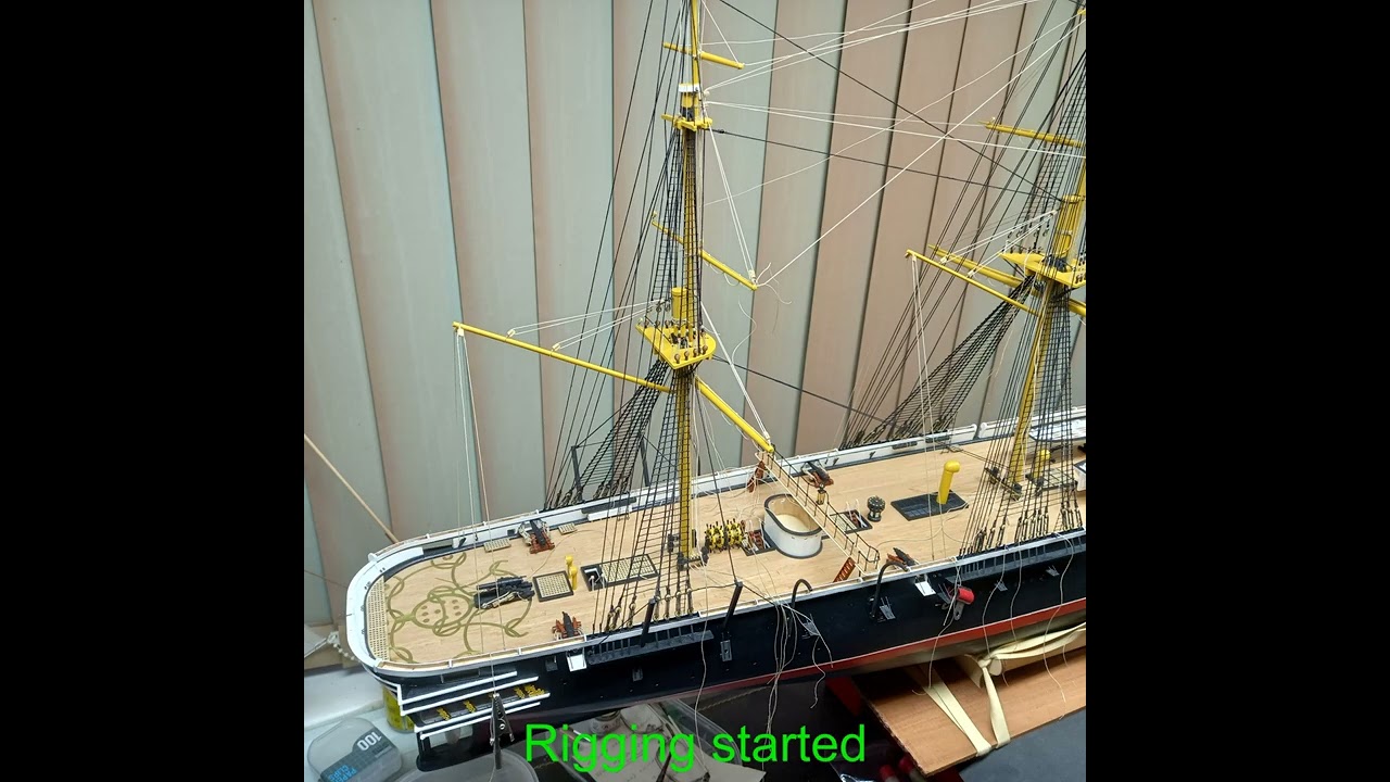 HMS Warrior model 1/100 scale