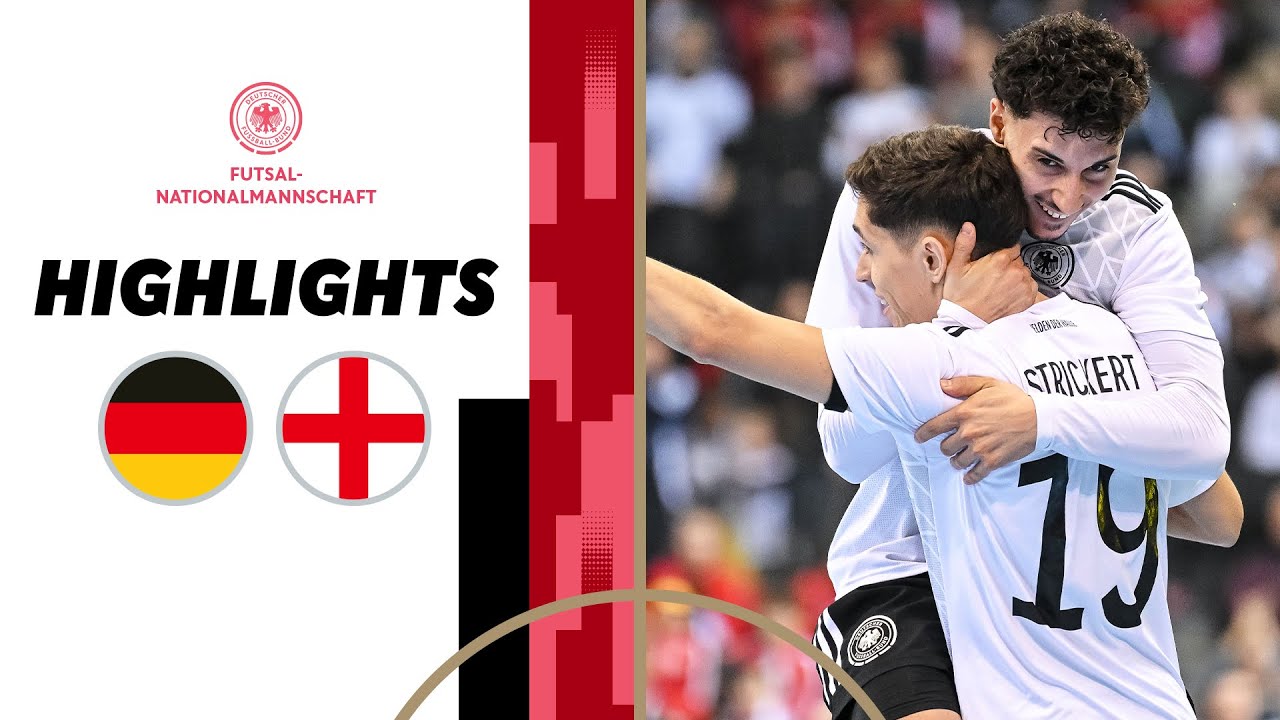 Victory in Record Crowd! | Germany vs England 3-1 | Highlights | Futsal National Team