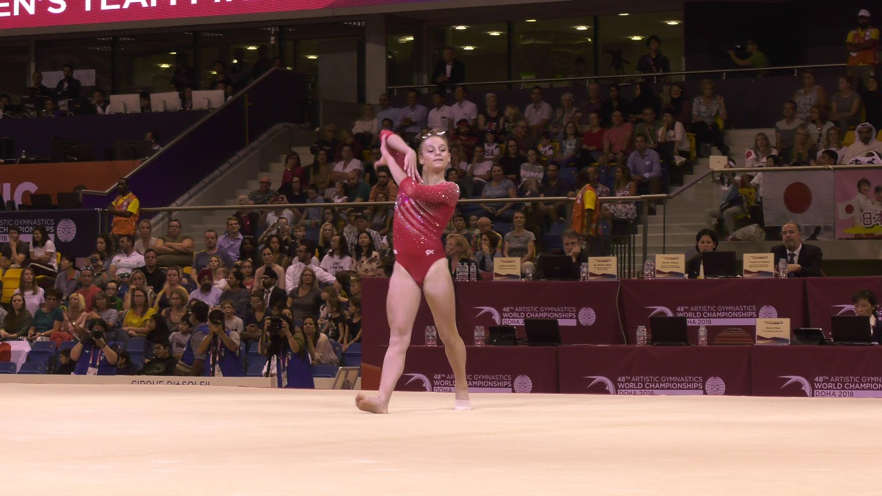 Grace McCallum - Floor Exercise - 2018 World Championships - Women’s Team Final