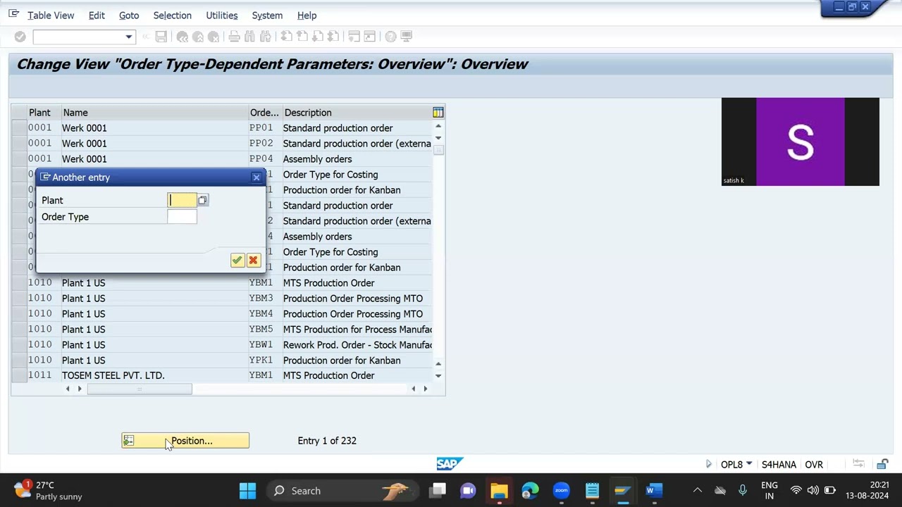 SAP PP Shopfloor Configuration @ 9730567803  