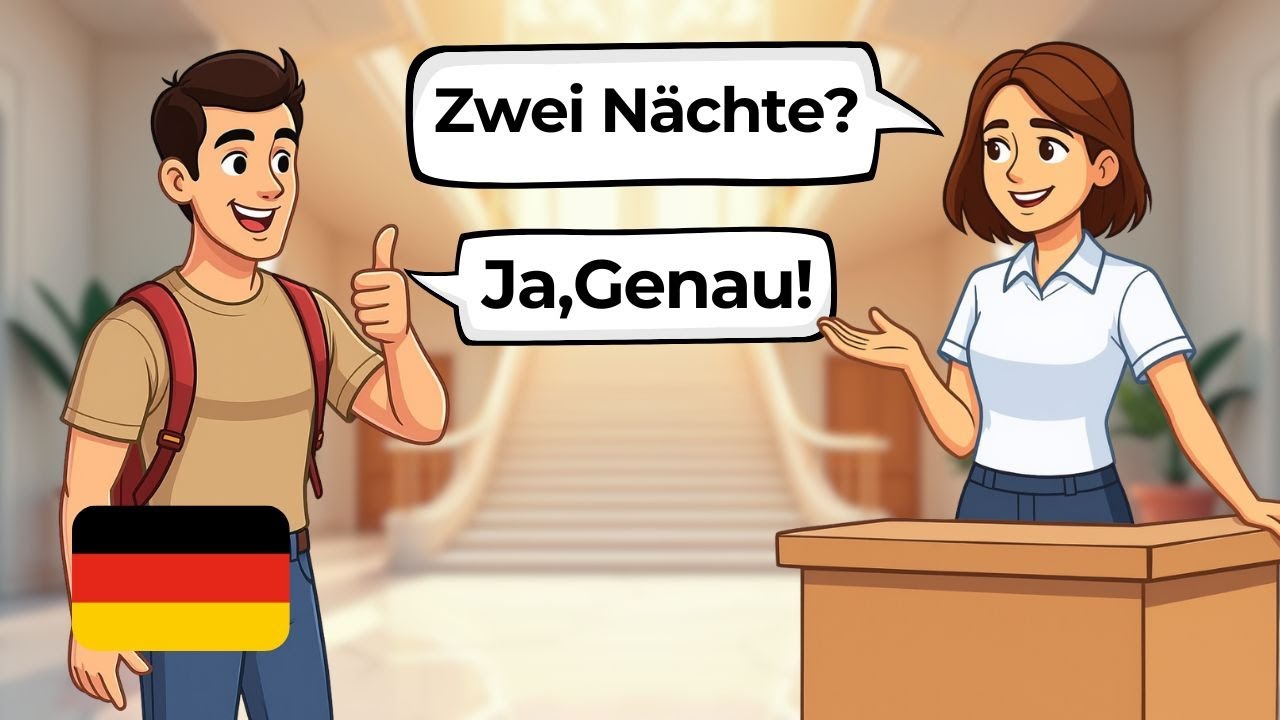 Learn German with Easy Conversations | Hotel Dialogues