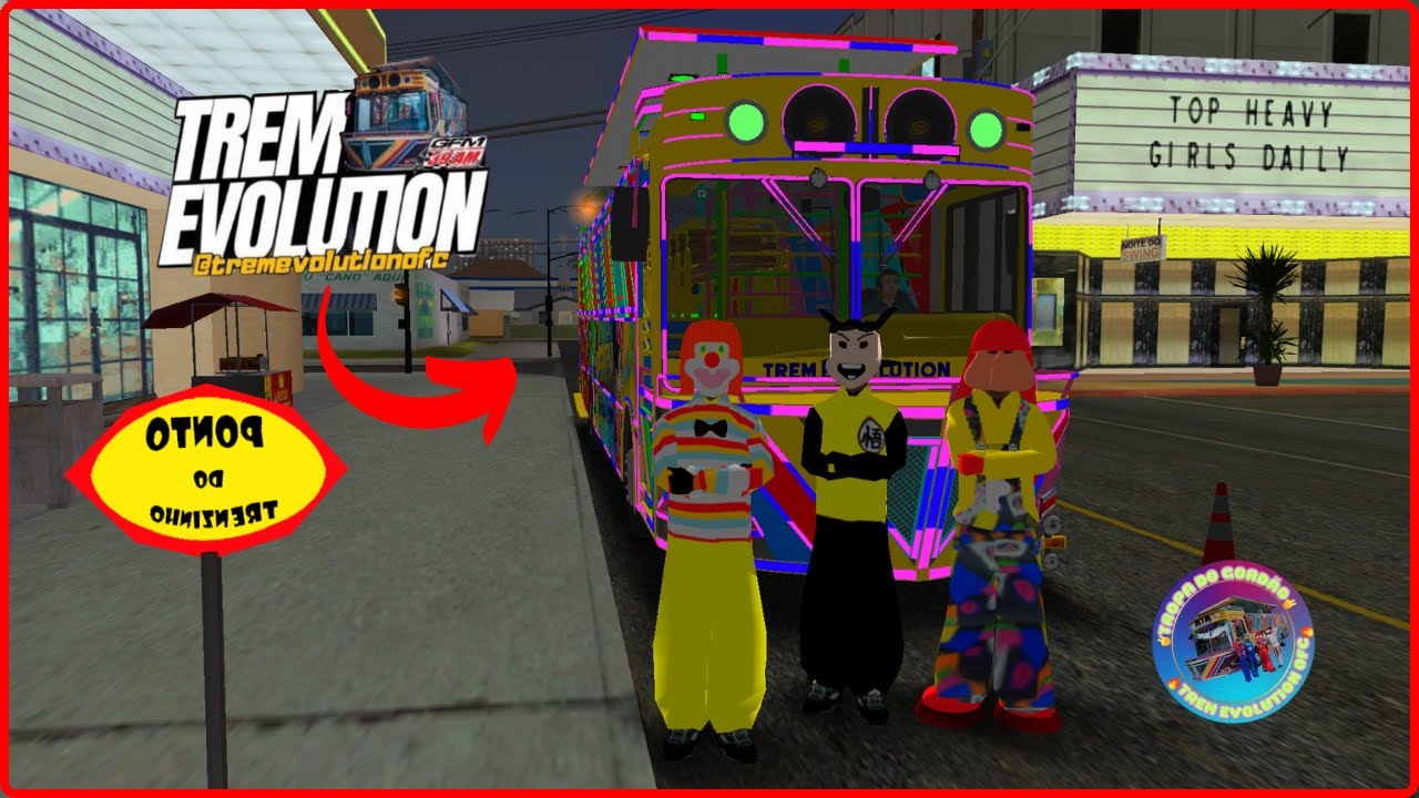 UM DIA NO TRENZINHO DA ALEGRIA TREM EVOLUTION  (GTA:SAMP) + DANÇA!!!!