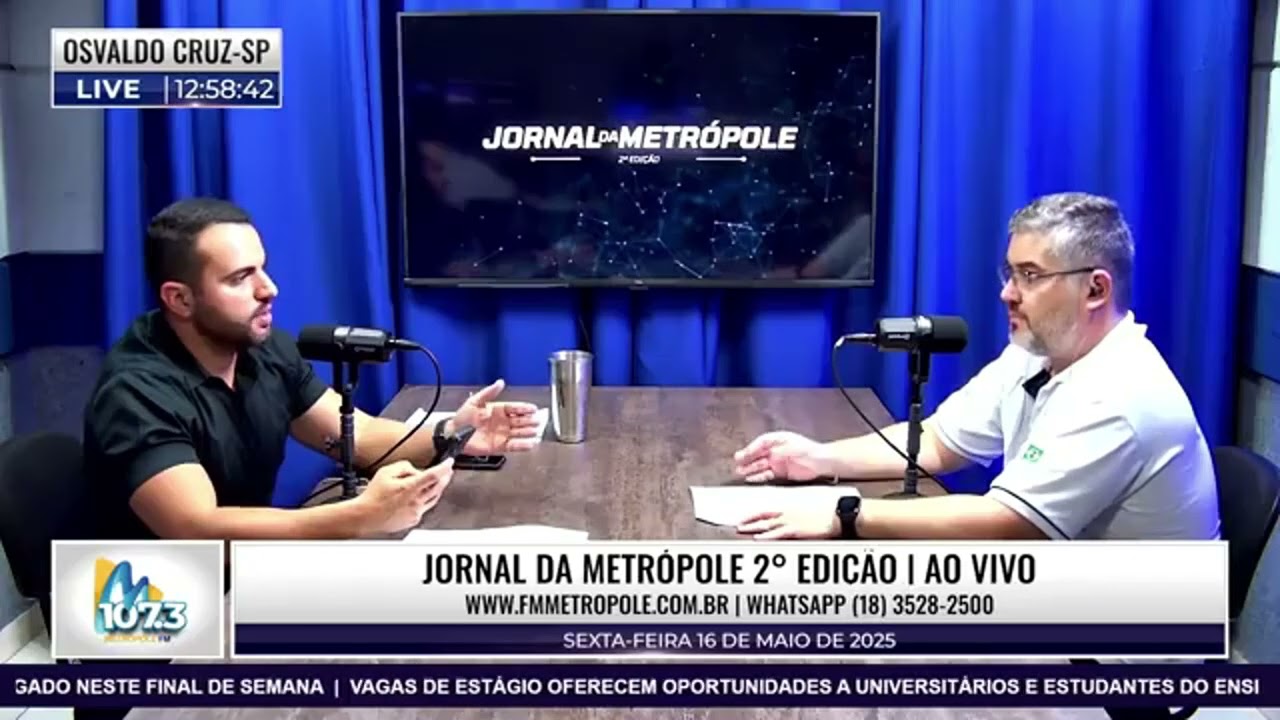 🎤 Entrevista com Ren&ecirc; Miguel Gomes, presidente da comiss&atilde;o da 13&ordf; Festa do Pe&atilde;o de Osvaldo Cruz!
