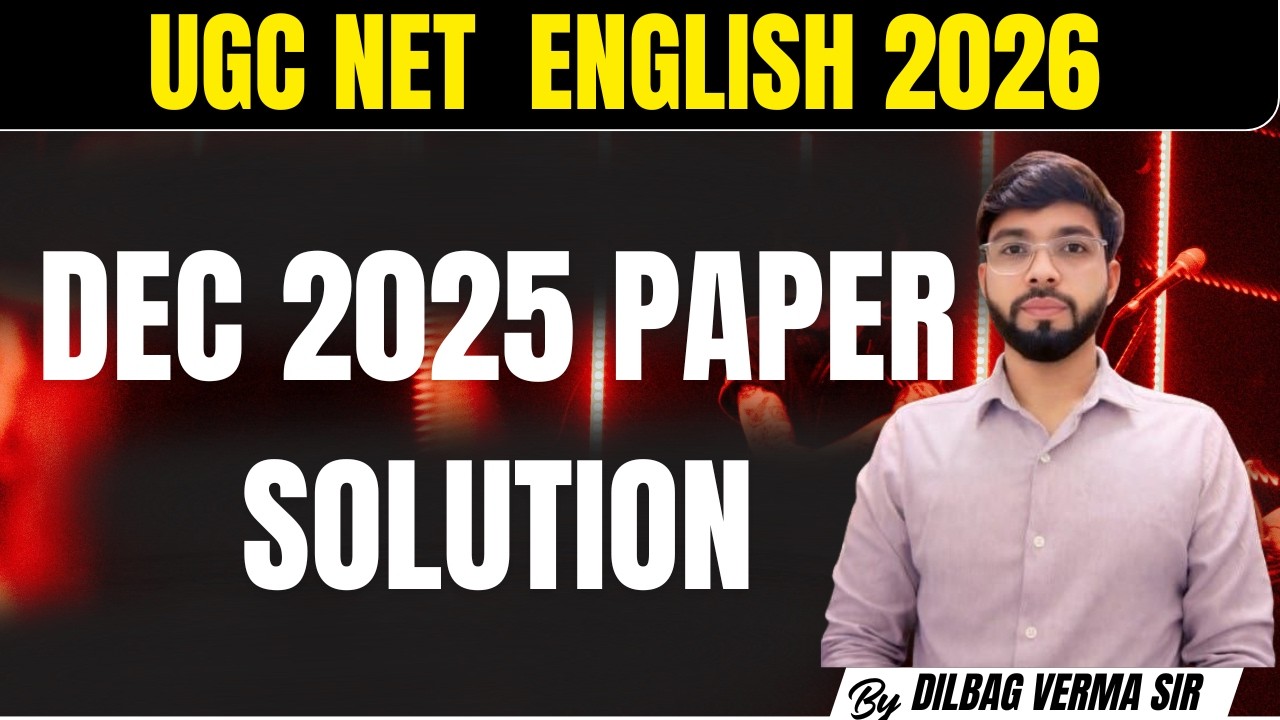 UGC NET JRF English || complete paper December 2025 solution  || JRF Session