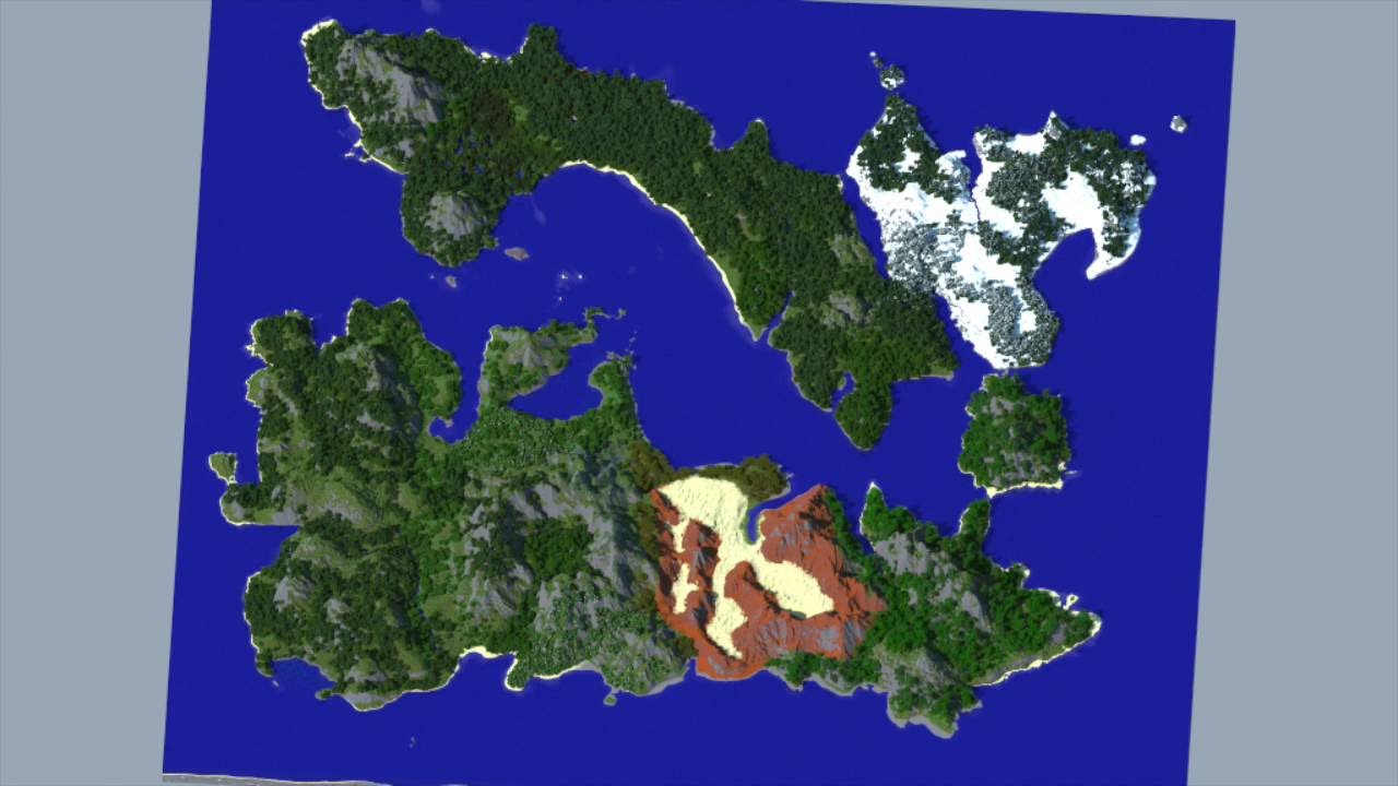 Worldpainter Timelapse #7: Large continent part 2