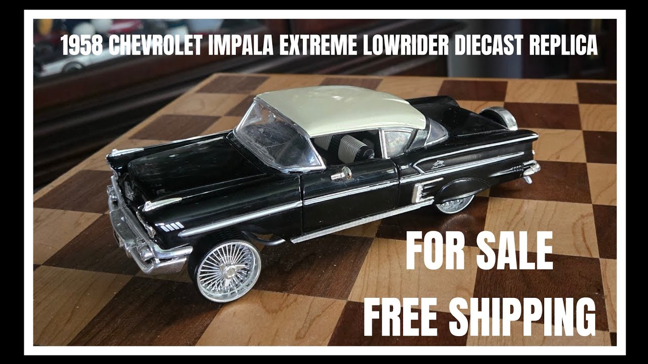 1958 CHEVROLET IMPALA LOWRIDER EXTREME DIECAST REPLICA 1:24 SCALE 