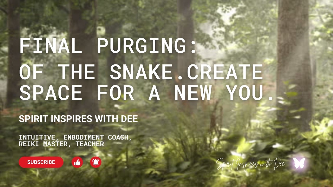 Create Energetic Space & Calm in The Final Shedding of The Snake
