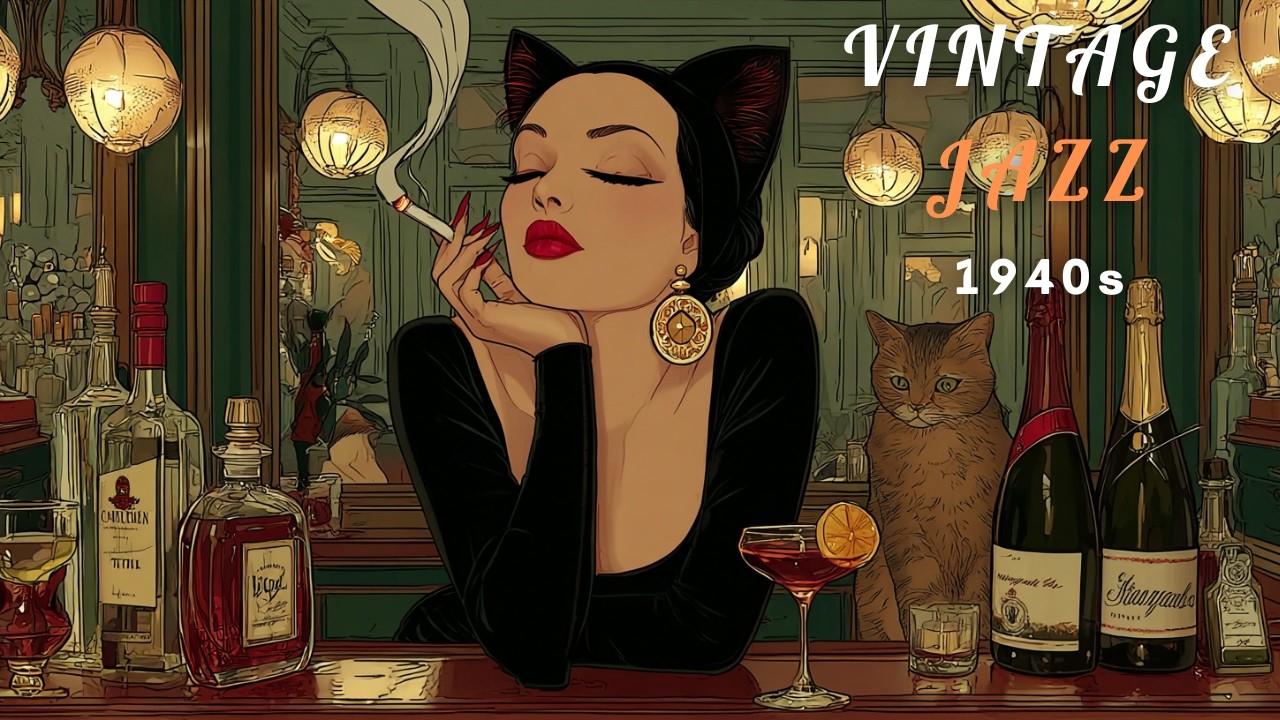 1940's Vintage Jazz Playlist - The gentle sway of a silk scarf on the promenade. | MEOW JAZZ