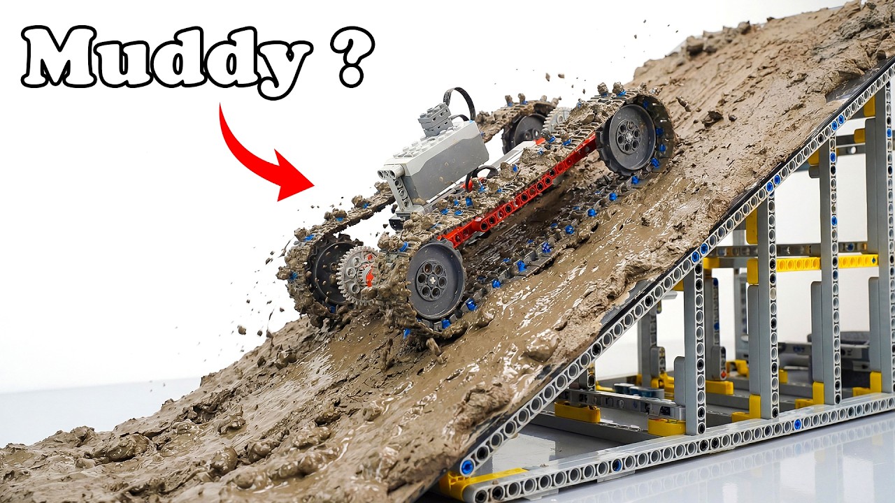 LEGO Car Experimental vs Muddy Slope - Making and Testing | Smart Lego