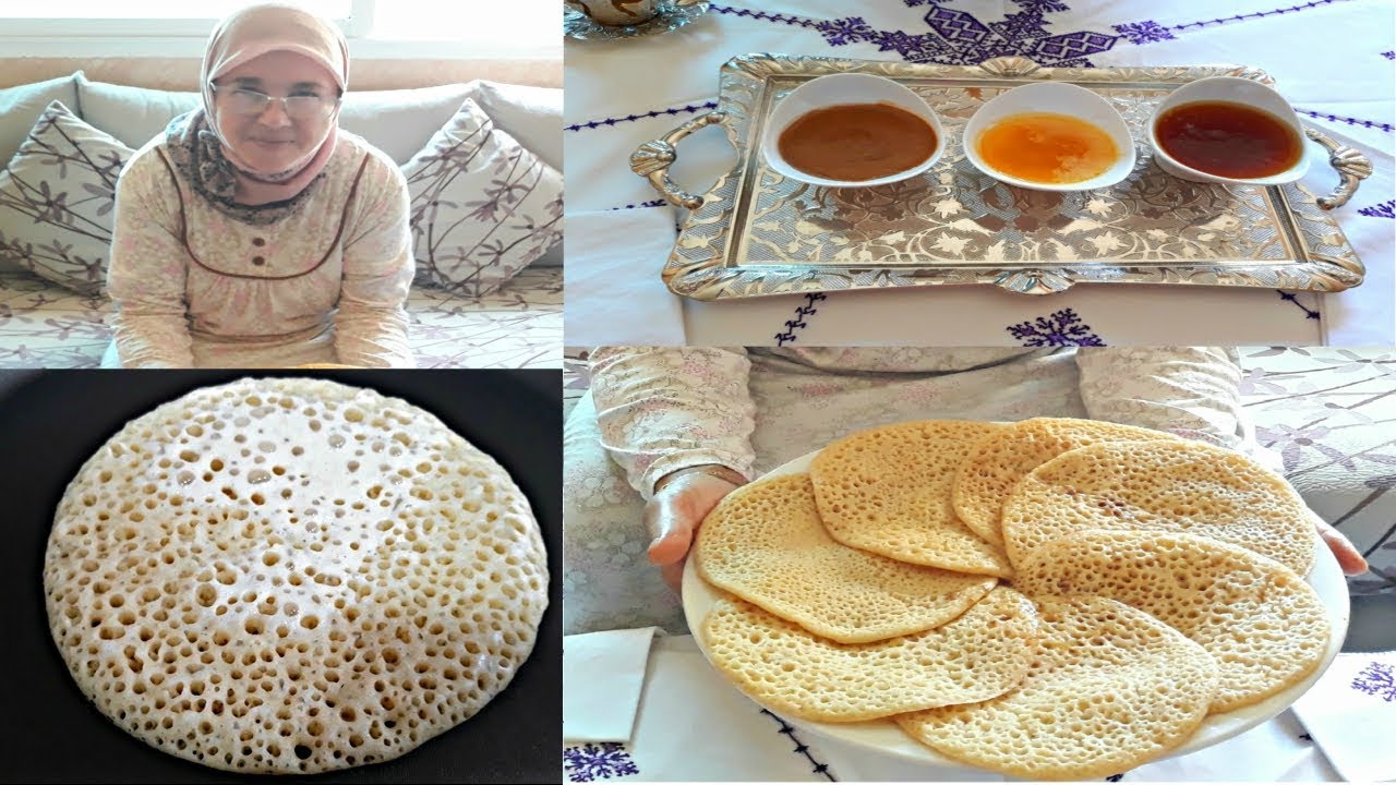 بغرير بالقمح الكامل-بالزرع -🌾 يدوي بدون ألات وبدون خميرة كيماوية على الطريقة القديمة 🥞