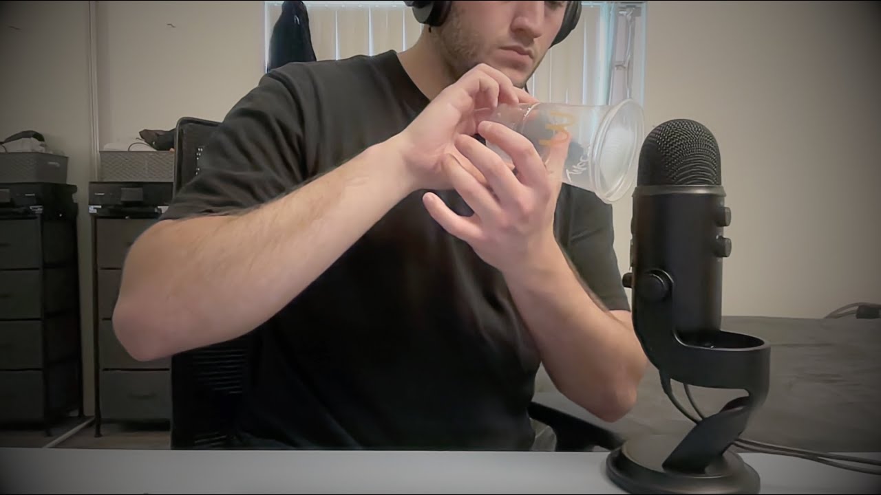 ASMR soft tapping with the cup from my mcdonalds meal deal - 1/14/26
