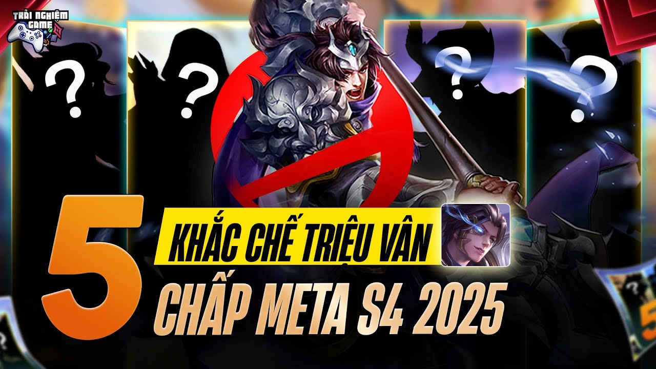 TOP 5 Tướng KHẮC CHẾ TRIỆU VÂN Cực Gắt