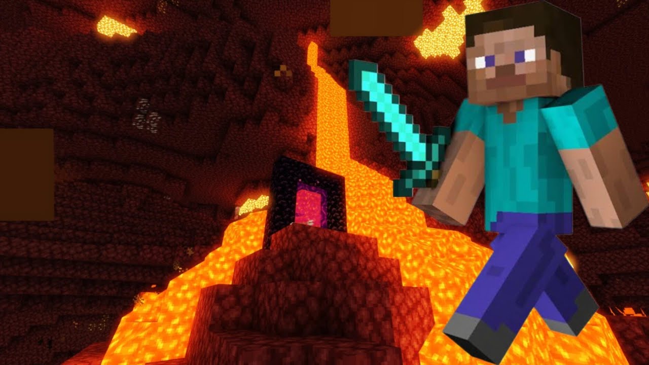İLK DEFA NETHER PORTALI YAPIP NETHER' E GİTTİM | MİNECRAFT