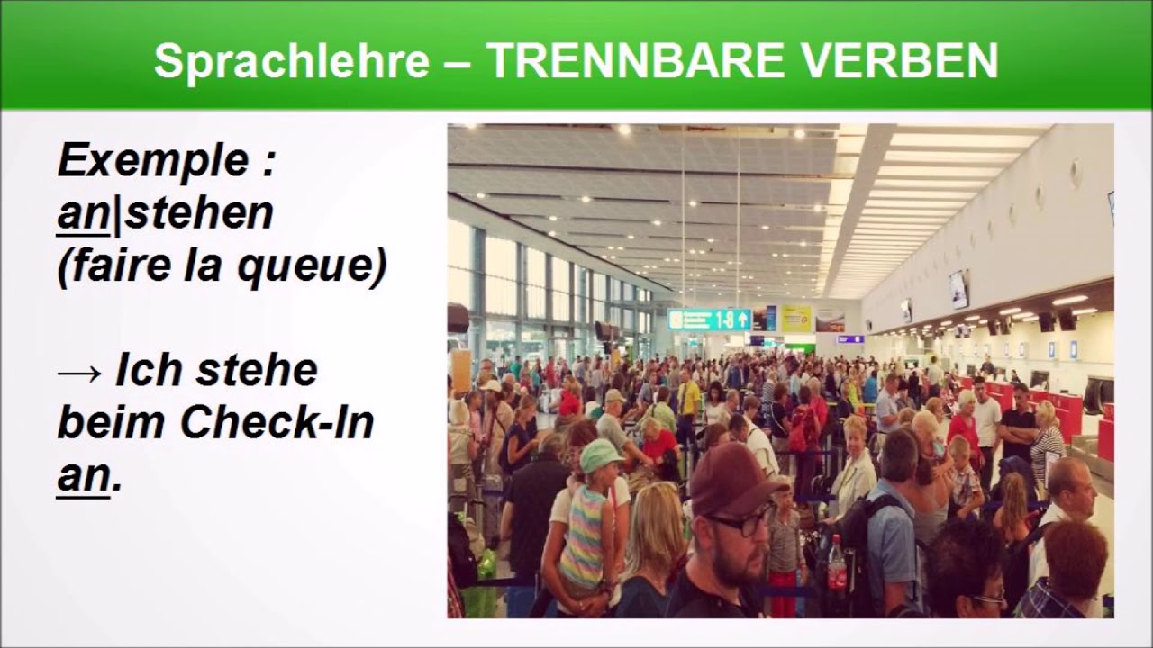 Allemand - Les particules séparables