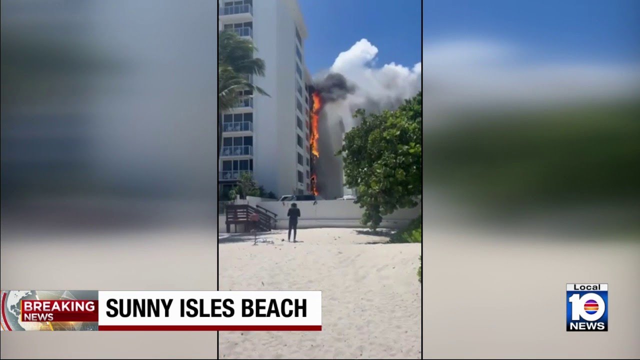 Large fire erupts at Sunny Isles Beach resort hotel