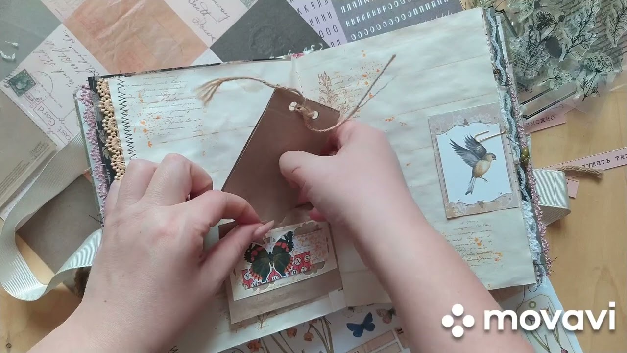 Джанкбук #junkjournal . Обзор. скрапбукинг. Из коллекции бумаги от eco paper 