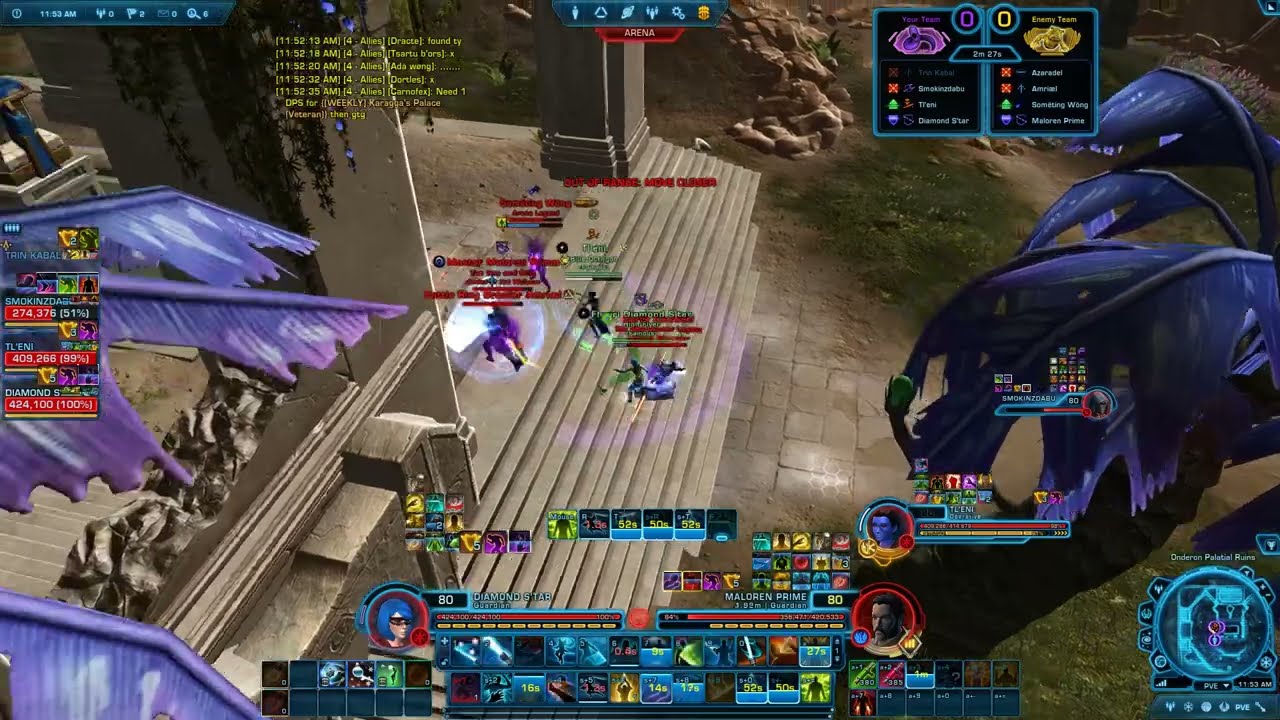 SWTOR 7.5 PvP - Defense Guardian: Onderon Palatial Ruins