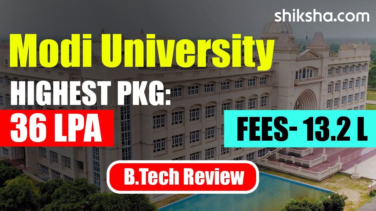 Mody University BTech Review
