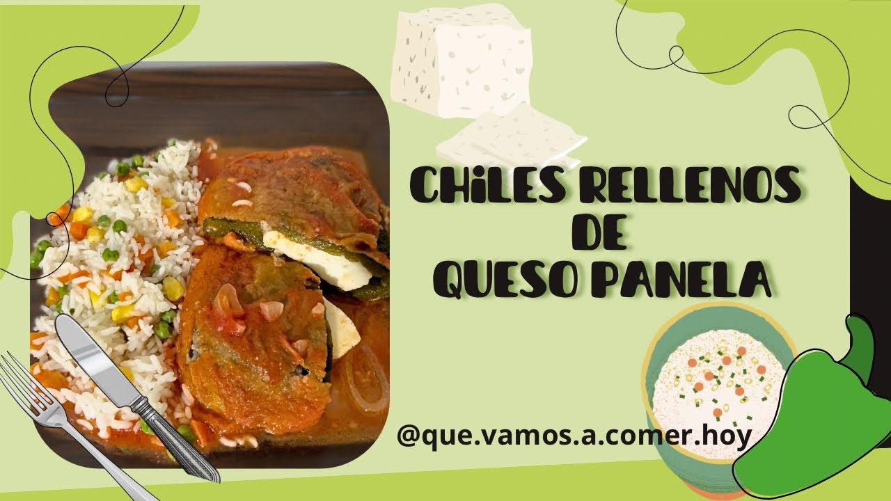 Receta. Chiles rellenos de queso! 😋