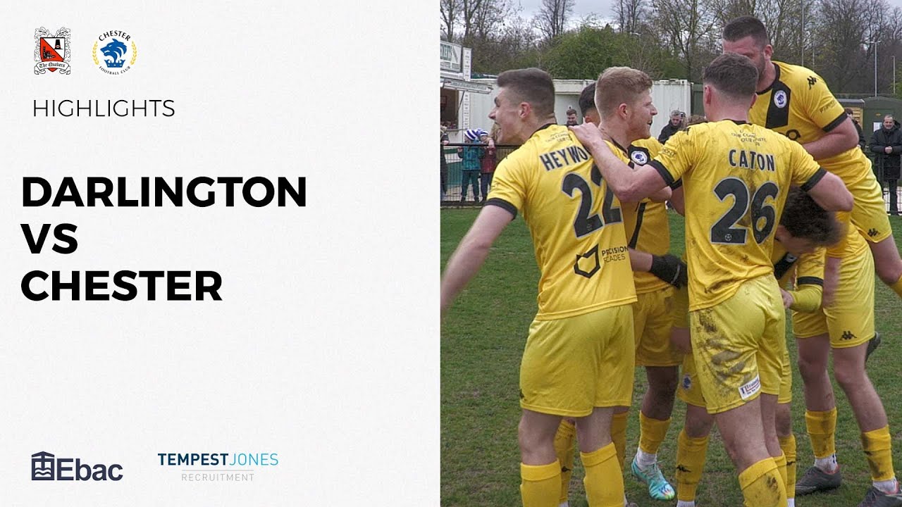 Darlington 1-2 Chester - National League North - 2022/23