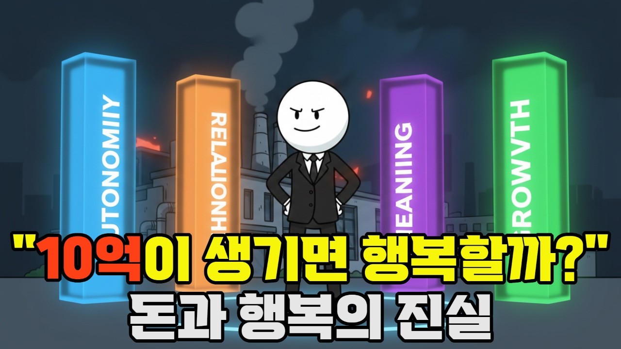 10억이 생기면 행복할까? 돈과 행복의 상관관계 | 행복조건 | 돈과행복 | 인생조언 | 부자심리학