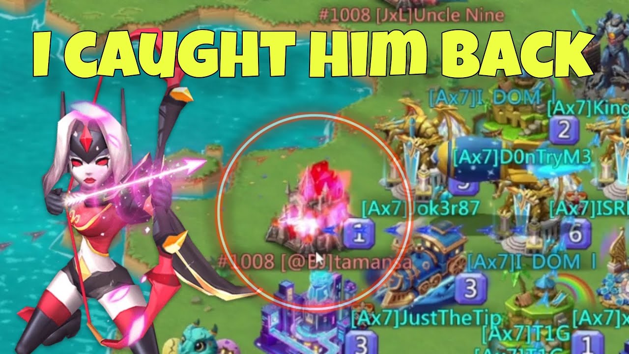 Lords Mobile - He capped my small account and fell asleep on KVK. We came for his troops