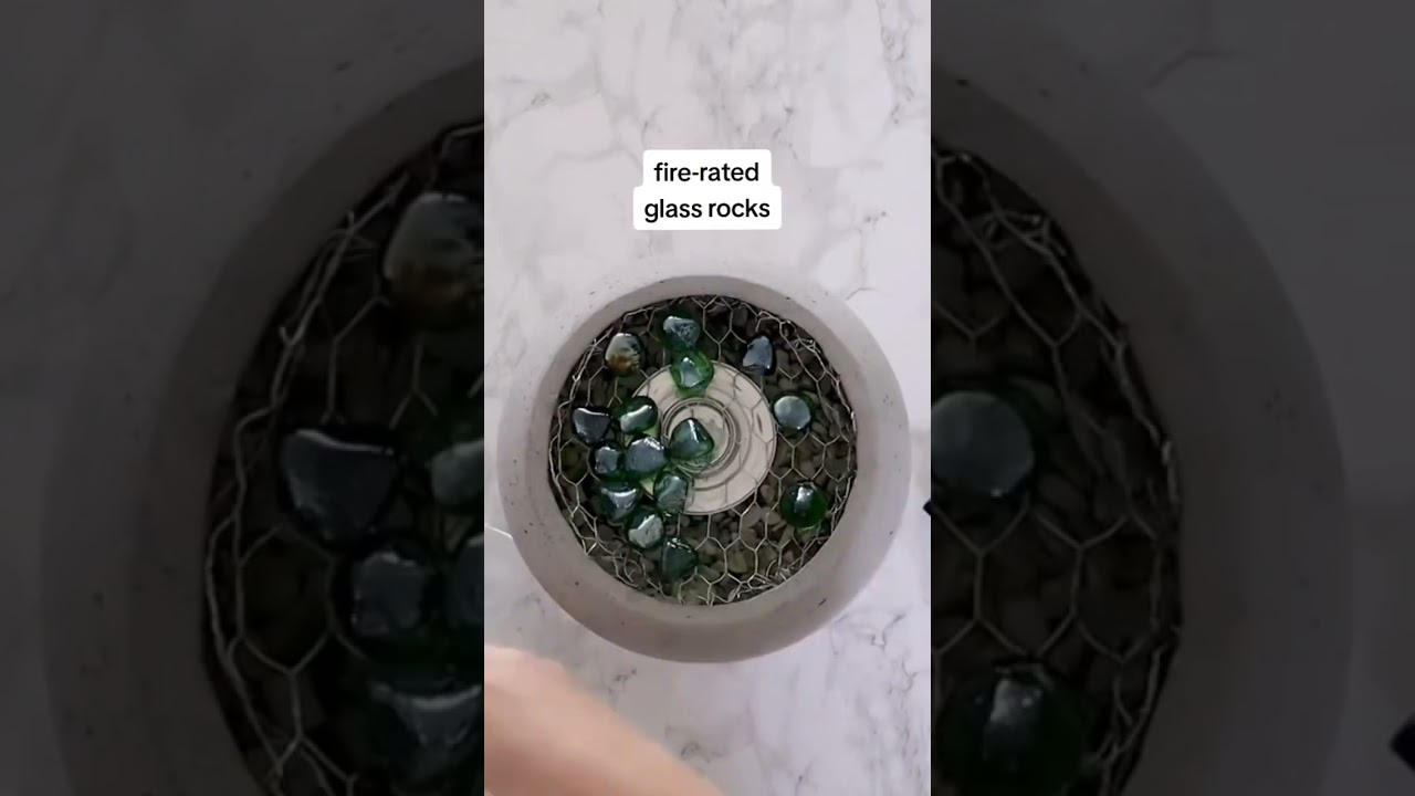 How to make a DIY mini tabletop fire bowl 🔥 #diyprojects