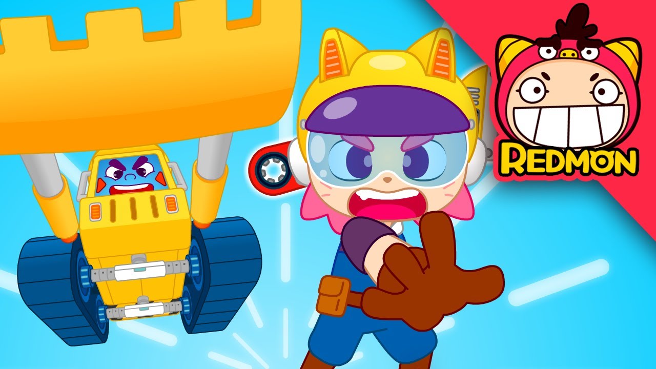 Make the Bulldozer | Vehicle Assembly | 4K cartoon | REDMON
