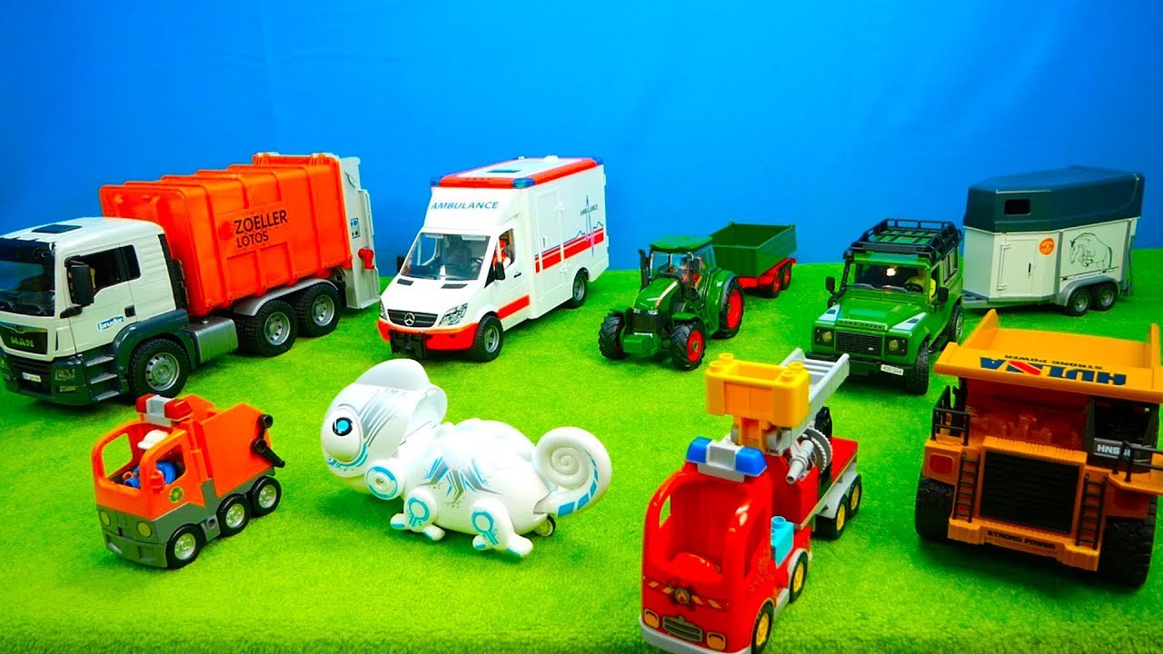 Müllauto, Ambulance, Spielzeug für Kinder, Feuerwehr, Dumper & Bagger, Bruder, Siku (der Film)
