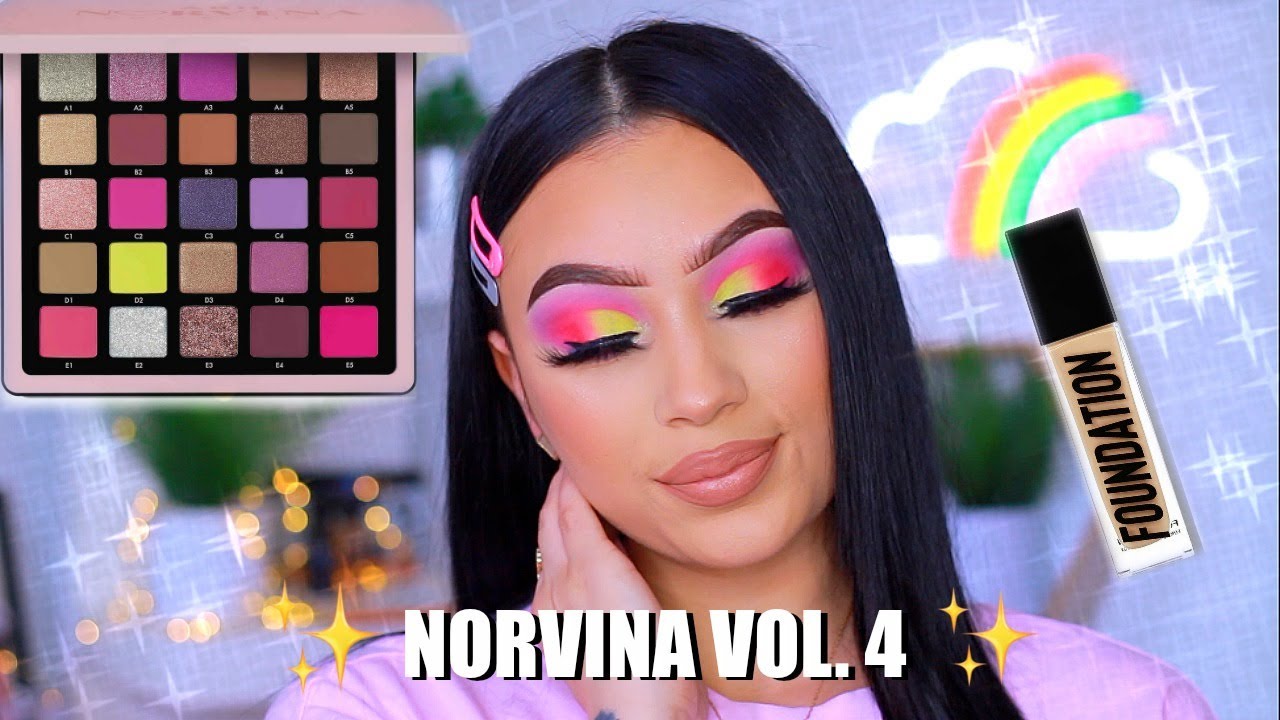 NEW NORVINA VOL. 4 PRO PIGMENT PALETTE TUTORIAL | WORTH THE HYPE ???