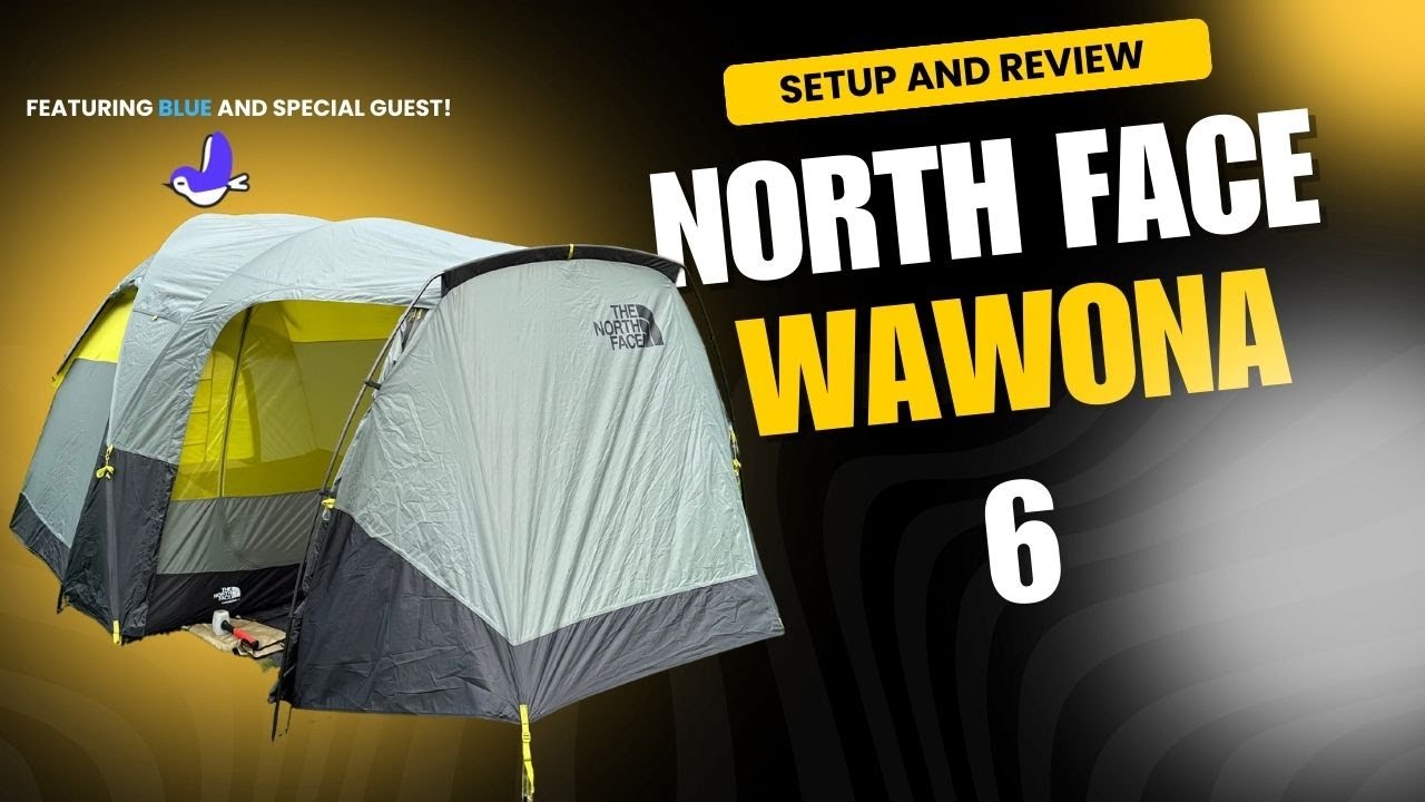 North Face Wawona 6 Person Tent Setup and Review! Guest appearance by bird poo and boring guy!
